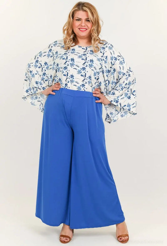 Pantalon Extensible Bleu Royal , Article d'occasion POMELO PARIS