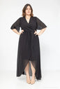 Robe Noire en Mousseline De Soie YOPHIY CURVES YOPHIY CURVES